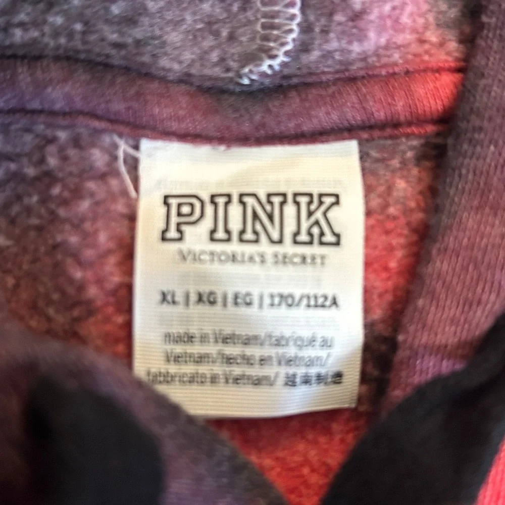 VS Pink Supernova Tie-Dye Hoodie Sweater Dress size XL - Picture 9 of 9